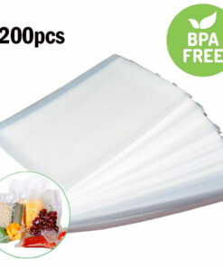 200 Pint 6" x 10" Food Vacuum Sealer Bags Embossed Vac And Pac Bags