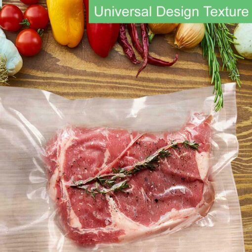 200 Pint 6" x 10" Food Vacuum Sealer Bags Embossed Vac And Pac Bags