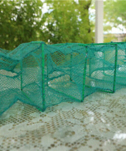 5FT Foldable Fishing Bait Trap Crab Net Crawdad Shrimp Cast Dip Cage Fish Minnow