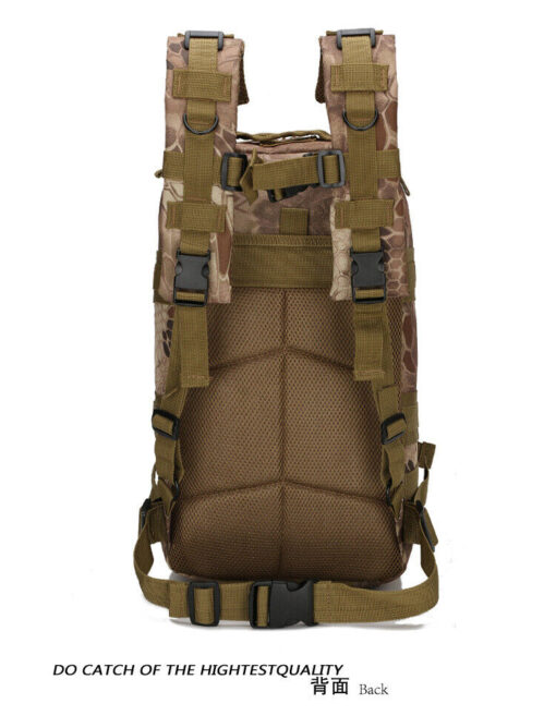 30L Tactical Backpack Army Assault DayPack Hiking Trekking Camping Bug Out Bag