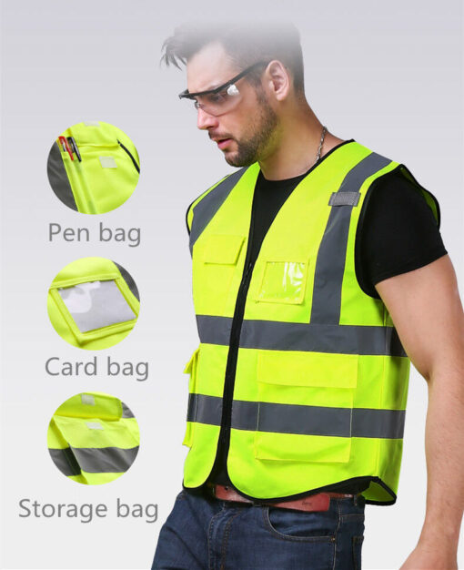 safety vest Reflective Vest Working Clothes for Outdoor sports hiking etc orange