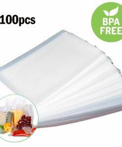 100 Quart 8 x12 Honeycomb Embossed Vacuum Sealer Bags for FoodSaver Thicker bag