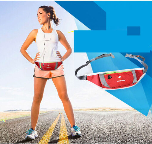 Waterproof Sport Runner Waist Bum Bag Running Jogging Belt Pouch Zip Fanny Pack