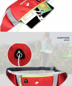 Waterproof Sport Runner Waist Bum Bag Running Jogging Belt Pouch Zip Fanny Pack