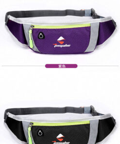 Waterproof Sport Runner Waist Bum Bag Running Jogging Belt Pouch Zip Fanny Pack