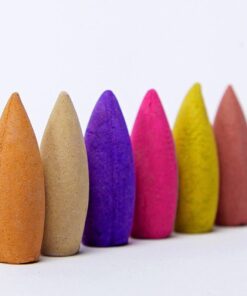 200pcs big&small Backflow Incense Burner Cones Flower Flavor Smoke Bullet Cone