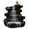 Ceramic Backflow Incense Burner base Waterfall & 10pcs sandalwood Cones incense