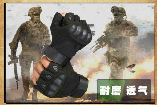 Tactical Gloves Hard Knuckle Full Finger Military Army Hunting Medium size