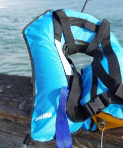 HANHAN Inflatable Life Jacket Life Vest Basic Automatic blue color