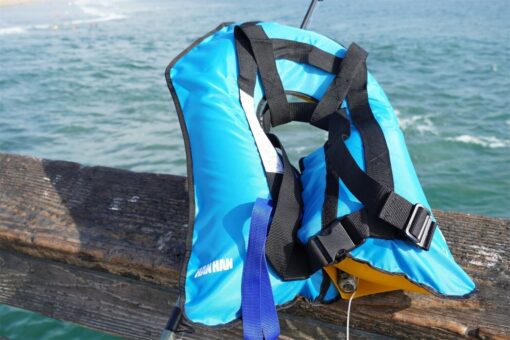 HANHAN Inflatable Life Jacket Life Vest Basic Automatic blue color