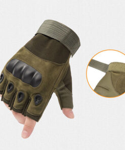 Tactical Army Military Motorcycle Hunt Hard Knuckle Half Finger Gloves M SIZE