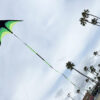 NEW 2m 6.6FT wide Triangle Kite set with 33FT tail & 328ft string delta easy fly