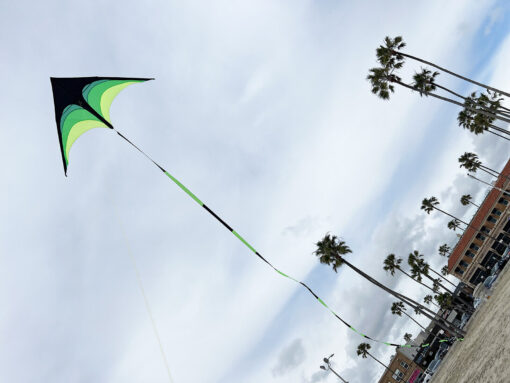 NEW 2m 6.6FT wide Triangle Kite set with 33FT tail & 328ft string delta easy fly