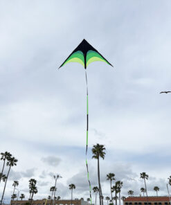 NEW 2m 6.6FT wide Triangle Kite set with 33FT tail & 328ft string delta easy fly