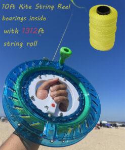 10“Dia Kite String Reel Winder with 400miter 1300ft 60LB string bearings inside