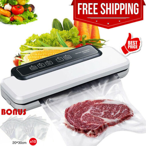 Commercial Vacuum Sealer Machine Seal a Meal Food Saver System With Free Bags