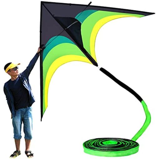 9.2FT wide huge Kite for Kids & Adults with 100FT Tail and 328FT String easy fly