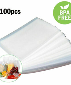 100 Pint 6" x 10" Food Vacuum Sealer Bags Embossed Vac And Pac Bags save food