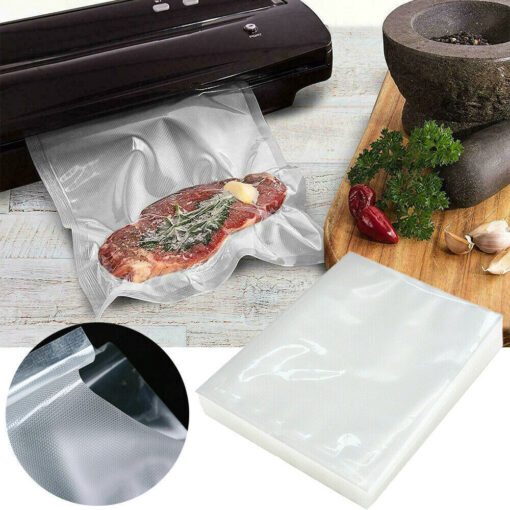 500 Quart Vacuum Sealer Bags 8x12 6x10 Embossed Food Saver Storage Package