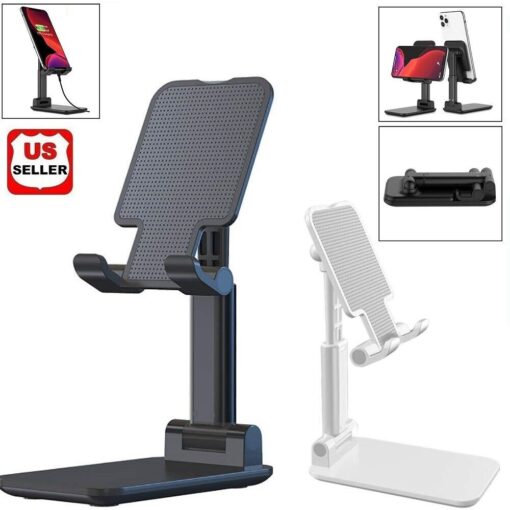 ALL Metal Adjustable Cell Phone Stand Tablet Desktop Desk Holder For iphone ipad