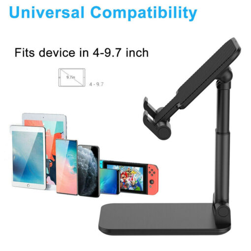 ALL Metal Adjustable Cell Phone Stand Tablet Desktop Desk Holder For iphone ipad