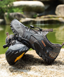 HANHAN Mens Quick Dry Water Shoes Outdoor Trekking Non-slip Wading Sneakers