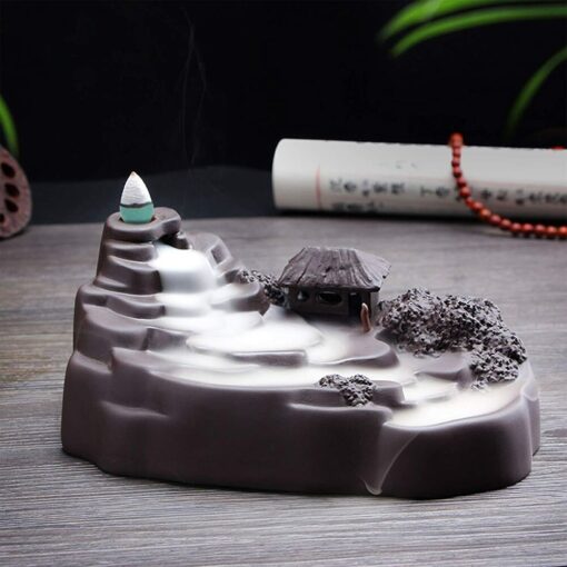 300 Pcs Incense Cones Smoke Cones Bullet Buddhism Backflow Tower Burner Holder