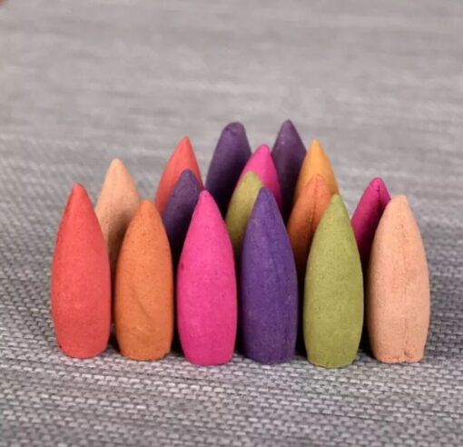 400pcs/pack Big Backflow Incense Burner Cones Flower Flavor Smoke Bullet Cone