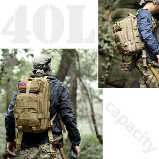 30L/40L/80L Military Outdoor Tactical Shoulder Backpack Camping Hiking Bag