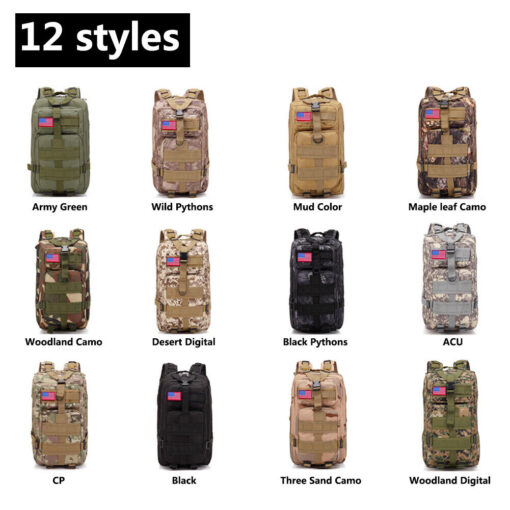 30L/40L/80L Military Outdoor Tactical Shoulder Backpack Camping Hiking Bag