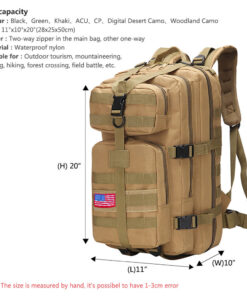 30L/40L/80L Military Outdoor Tactical Shoulder Backpack Camping Hiking Bag