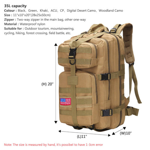 30L/40L/80L Military Outdoor Tactical Shoulder Backpack Camping Hiking Bag