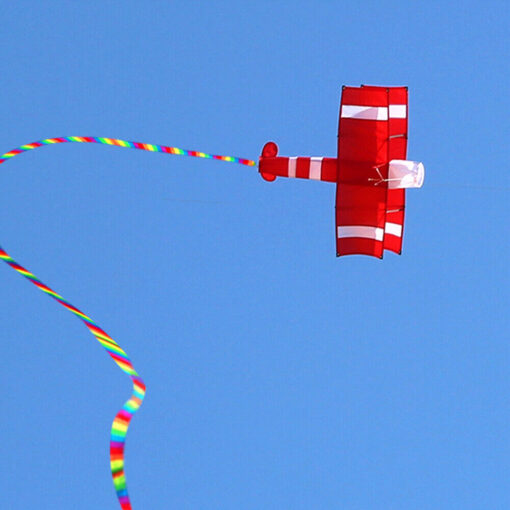 USA 3D Single Line airplane Kites Outdoor Fun Sports Beach kite with red tail