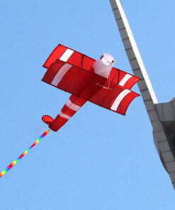 USA 3D Single Line airplane Kites Outdoor Fun Sports Beach kite with red tail