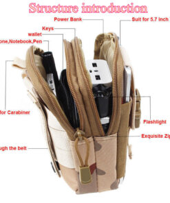 Tactical Molle Pouch Belt bag Waist Pack Bag Military Waist phone Fanny bag LDLC