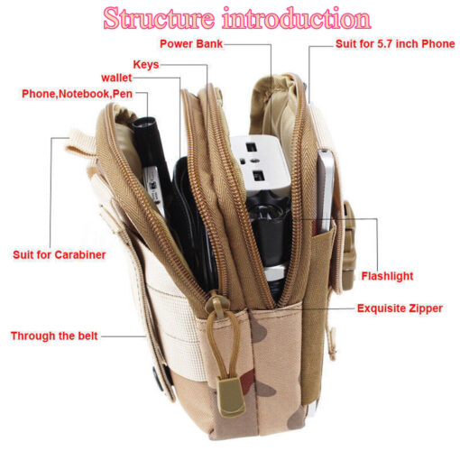 Tactical Molle Pouch Belt bag Waist Pack Bag Military Waist phone Fanny bag LDLC