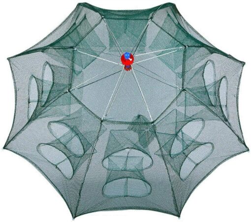 USA Fishing Bait Trap Crab Net Crawdad Shrimp Cast Dip Cage Fish Minow Foldable