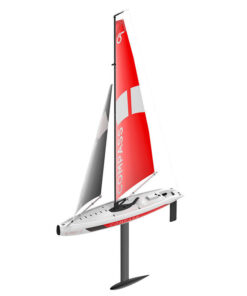 RC 2.4G RTR Compass 2 Channel Wind Power Sailboat with 650mm Hull for RG65 Class