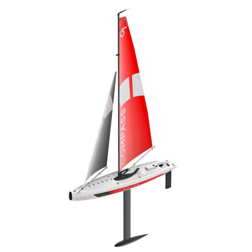 RC 2.4G RTR Compass 2 Channel Wind Power Sailboat with 650mm Hull for RG65 Class