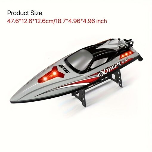 RC High Speed 55km/h Racing Boat, Sealed Waterproof,Can Drag net brushless motor