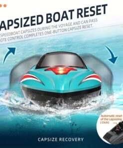 RC High Speed 55km/h Racing Boat, Sealed Waterproof,Can Drag net brushless motor